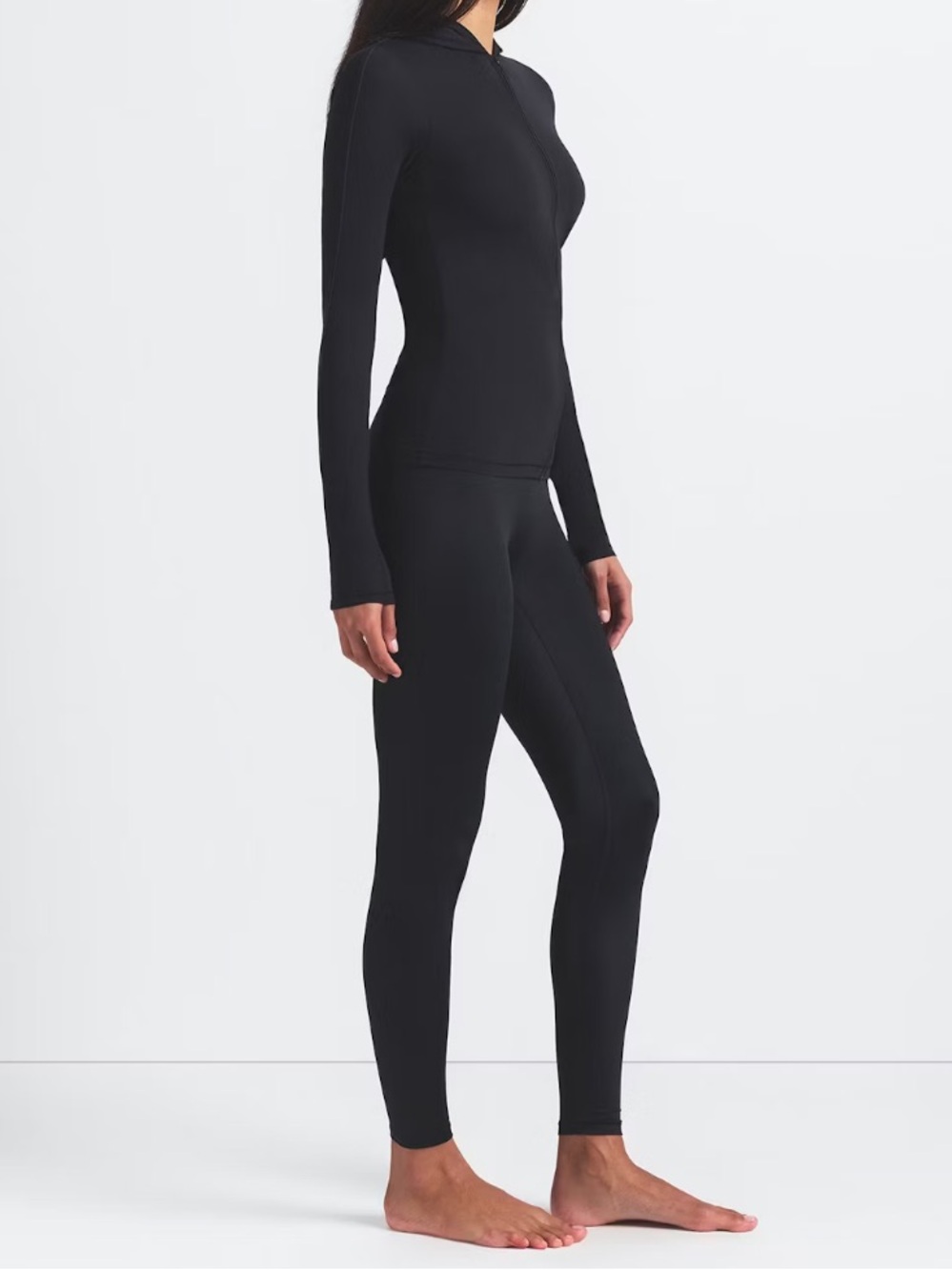 NWOT Limited Edition Nike X Skims Satin Shine Bonded Waist 26” Leggings Black L